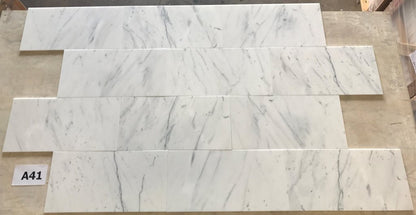 Tilefornia Statuario White 12"X24" Honed/Polished Marble Field Tile - Tilefornia