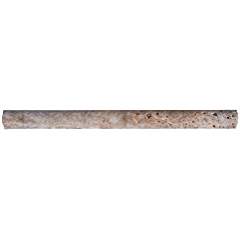 Scabos travertine pencil liner bullnose 3/4" X 12" - Tilefornia