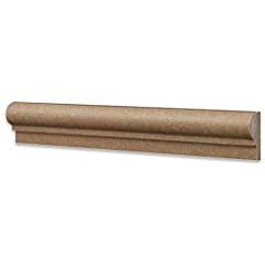 Noce 2'' X 12'' Travertine Chair Rail Ogee Moldings Trim, Tumbled Lot of - 20 - Tilefornia