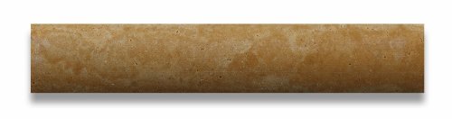 Gold / Yellow Travertine Honed 1 X 6 Qaurter Round Trim Molding - Box of 100 pcs. - Tilefornia