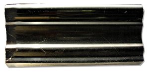 Black Marble Crown Molding 12" Polished Trim - Tilefornia