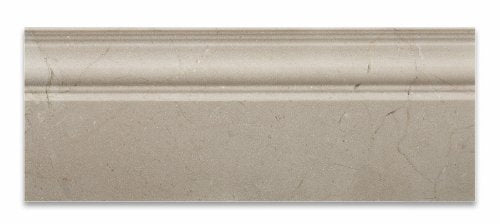 Crema Marfil Marble Polished 5 X 12 Baseboard Trim - Lot of 50 Pcs. - Tilefornia