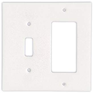 Thassos White Marble Switch Plate Cover, Honed (TOGGLE ROCKER) - Tilefornia