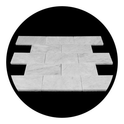 Carrara Marble Italian White Bianco Carrera 3x6 Marble Subway Tile Polished - Tilefornia