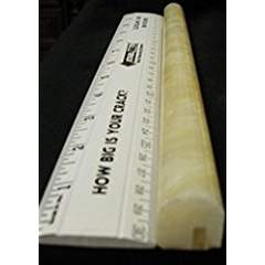 Small Sample of Honey Onyx BULLNOSE Molding (4") - Tilefornia
