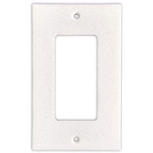 Thassos White Marble Switch Plate Cover, Polished (SINGLE ROCKER) - Tilefornia