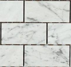 Carrara (Carrera) Bianco Polished 2x4" Mosaic Tile (SAMPLE) - Tilefornia