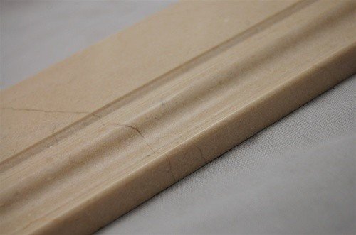 Crema Cream Marfil Marble BASEBOARD Molding 5 x 12 - LOT OF 5 PCS - Tilefornia