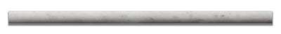 White Marble Pencil Tile Trim 3/4x12, Honed