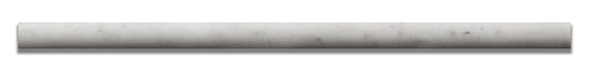 Bianco Venatino Marble Honed 3/4 X 12 Bullnose Liner - Standard Quality - BOX of 15 PCS. - Tilefornia