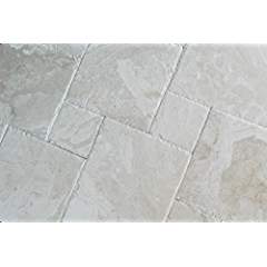 Queen Beige Marble Brushed and Chiseled Versailles French Pattern Premium Quality Field Tiles (LOT of 200 SQ. FT. ( 25 BUNDLES )) - Tilefornia