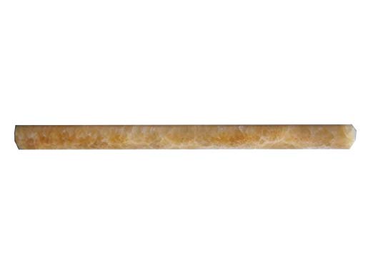 Honey Onyx pencil liner polished 3/4x12 - Tilefornia