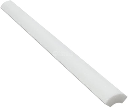 Thassos White Marble 1 X 12 Quarter-Round Trim Molding - Tilefornia
