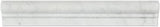 Bianco Carrara White Marble POLISHED 1 7/8 X 12 OG-1 Chair Rail Molding - Lot of 30 pcs. - Tilefornia