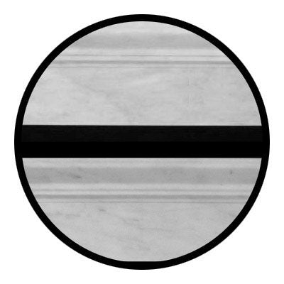 Carrara Marble Italian White Bianco Carrera 3/4" Baseboard Molding Honed - Tilefornia