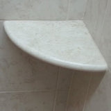 Crema Marfil Marble Both Side Polished Bathroom Corner Shelf 9''x9'' by Tile Spot - Tilefornia