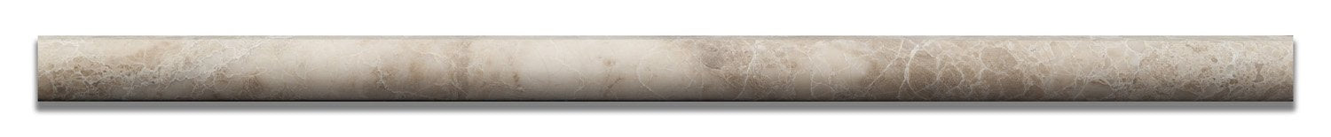 Cappuccino Marble Honed 1/2 X 12 Pencil Liner - Standard Quality - BOX of 15 PCS - Tilefornia