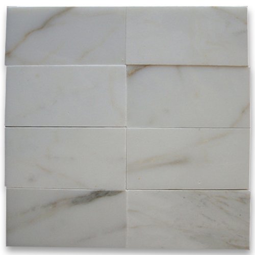 Calacatta Gold Italian Calcutta Marble Subway Tile 3 x 6 Polished - 200 sq.ft. - Tilefornia