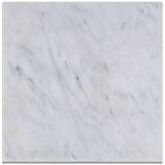 Oriental White - Eastern White Marble 12" X 12" HONED Field Tile - Box of 5 sq. ft. - Tilefornia