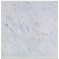 Oriental White - Eastern White Marble 12" X 12" HONED Field Tile - 6" X 6" Sample - Tilefornia