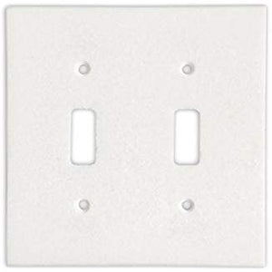 Thassos White Marble Switch Plate Cover, Polished (2 TOGGLE) - Tilefornia