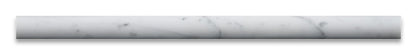 Carrara White Italian (Bianco Carrara) Marble 3/4 X 12 Bullnose Liner, Polished - Tilefornia
