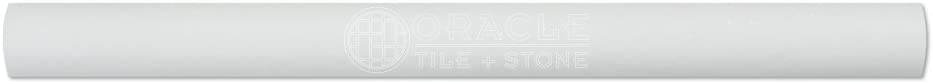 Thassos White Marble 1 X 12 Quarter-Round Trim Molding - Tilefornia