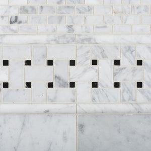 Carrara White Marble Honed Baby Brick Mosaic Tile - Box of 5 sq. ft. - Tilefornia