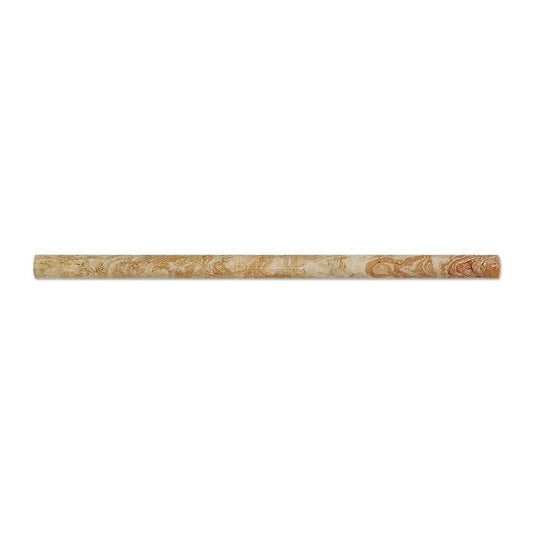 Valencia Travertine 1/2 X 12 Pencil Liner, Honed (LOT of 5 PCS.) - Tilefornia