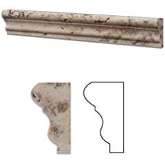 Philadelphia Travertine Honed 2 X 12 Milano Molding - 25 pcs. for TSTROBEL - Tilefornia