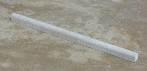 Durango Beige Travertine Pencil Decorative Molding Trims 3/4" x 12" Matching With Our Mosaic Tiles - Tilefornia