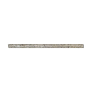 Silver Travertine 1/2 X 12 Pencil Liner, Honed (4" Sample) - Tilefornia