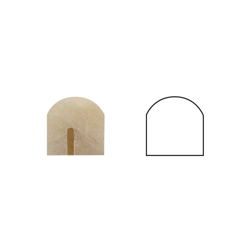 Honey Onyx 3/4 X 12 Bullnose Liner, Polished - Tilefornia