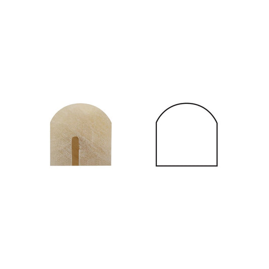 Honey Onyx 3/4 X 12 Bullnose Liner, Polished - Tilefornia