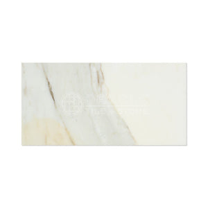 Calacatta Gold (Italian Calcutta) Marble 12 X 24 Field Tile (2 pcs. 3" X 6" Sample Set, Honed) - Tilefornia