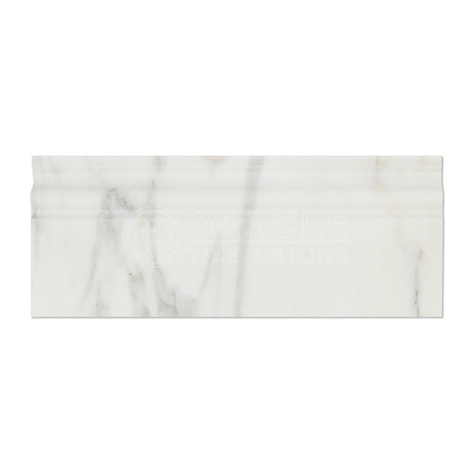 Calacatta Gold (Italian Calcutta) Marble Baseboard Trim Molding, Polished - Tilefornia