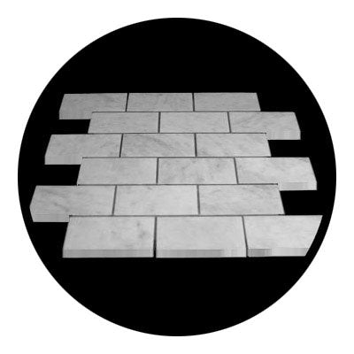 Carrara Marble Italian White Bianco Carrera 2x4 Brick Mosaic Tile Polished - Tilefornia