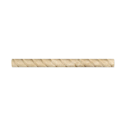 Durango Cream (Paredon) Travertine 1 X 12 Rope Liner, Honed - Tilefornia