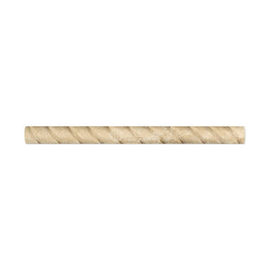 Durango Cream (Paredon) Travertine 1 X 12 Rope Liner, Honed - Tilefornia