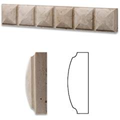 Ivory / Light Travertine Honed 2 1/2 X 12 Ramses Molding Liner Trim - Lot of 50 pcs. - Tilefornia