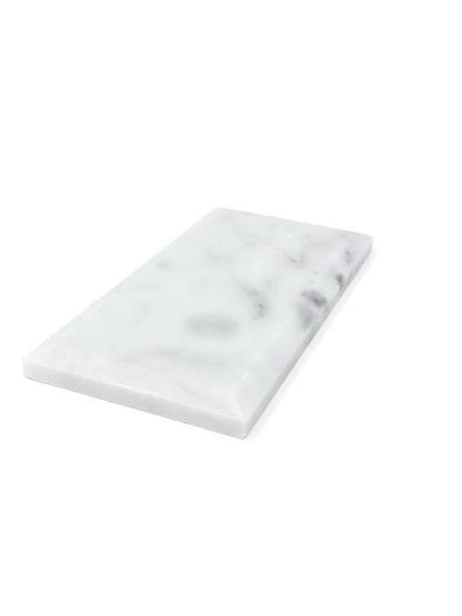 Tilefornia Italian Carrara White 3" X 6" Deep Beveled Field Subway Tile Polished/Honed - Tilefornia