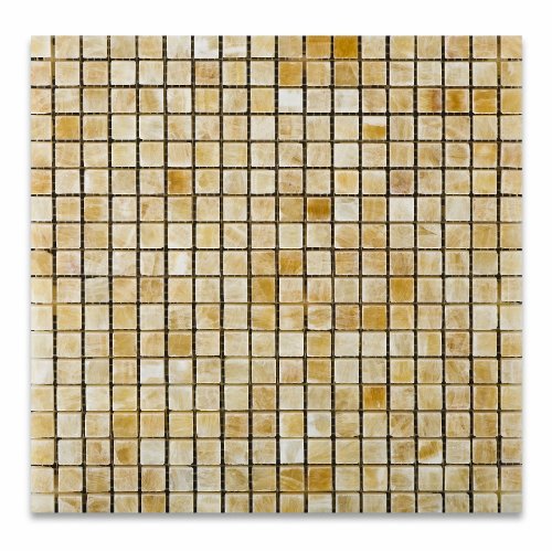 Honey Onyx 5/8" X 5/8" Polished Mosaic Tile (Lot of 50 sq. ft.) - Tilefornia