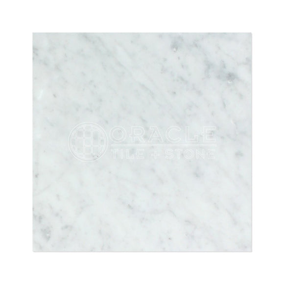 Carrara White Italian (Bianco Carrara) Marble 18 X 18 Field Tile (Lot of 100 pcs. (225 sq. ft.), Polished) - Tilefornia