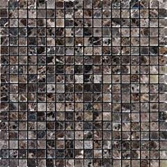 Montego Sela 5/8 x 5/8 Emperador Dark Marble Polished Mosaic Tile 12 x 12 In. Kitchen Backsplash - Tilefornia