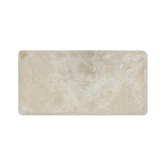 Crema Cappuccino Marble 3 X 6 Subway Tiles, Tumbled (Sample) - Tilefornia