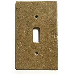 Noce Travertine Switch Plate Cover (SINGLE TOGGLE) - Tilefornia