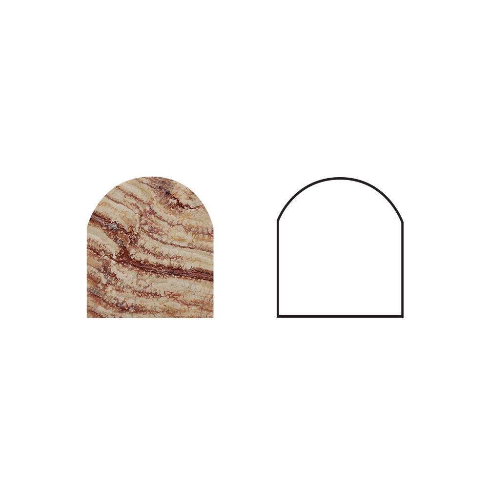 Valencia Travertine 3/4 X 12 Bullnose Liner, Honed (LOT of 5 PCS.) - Tilefornia