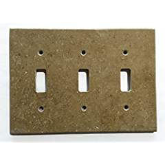 Noce Travertine Switch Plate Cover (2 TOGGLE) - Tilefornia