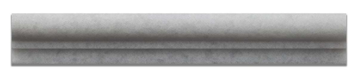 Crystal White Marble Honed 2 X 12 Milano Molding - Standard Quality - BOX of 15 PCS. - Tilefornia