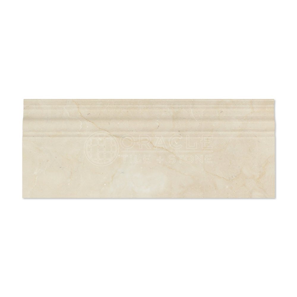 Crema Marfil Spanish Marble Baseboard Trim Molding, Polished - Tilefornia
